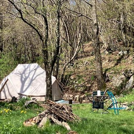 Grande Tente Tipi En Pleine Foret Burzet Buitenkant foto